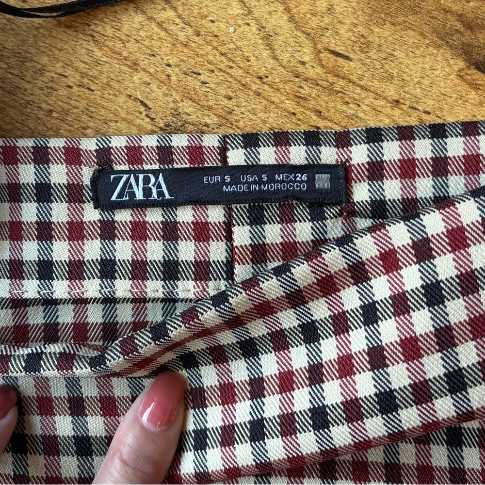 Zara Red and Black Checkered Dress - Picture 5 of 5
